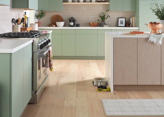 Hardwood flooring in kitchen | Gateway Floors